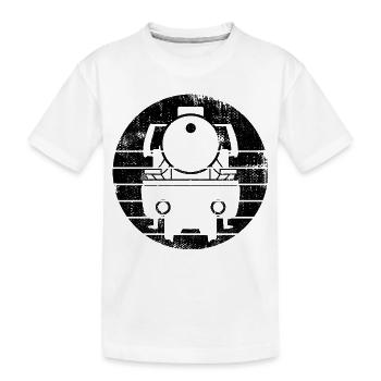 Croquis de locomotive - T-shirt bio Premium Enfant - blanc - Devant