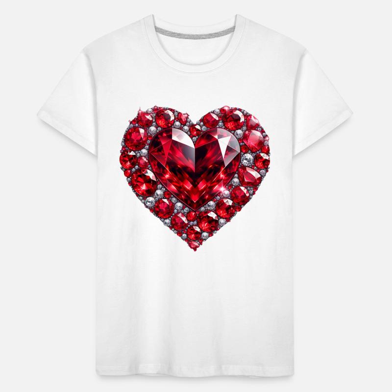 Crystal Love Ruby Kids' Premium Organic T-Shirt