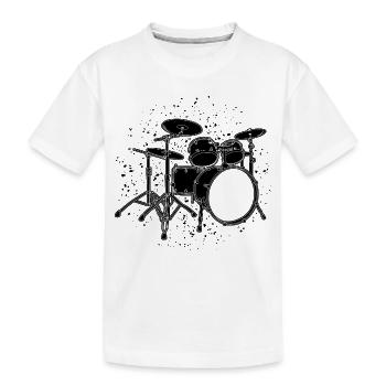 Percussion - T-shirt bio Premium Enfant - blanc - Devant