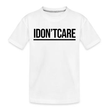 Ist Mir Egal Cooler Spruch Gleichgültig - Kinder Premium Bio T-Shirt - Weiß - Vorne