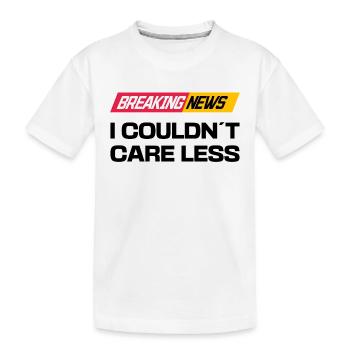 Je ne me soucie pas de la déclaration - T-shirt bio Premium Enfant - blanc - Devant