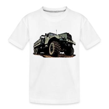 Camion KRAZ - T-shirt bio Premium Enfant - blanc - Devant