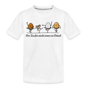 Ostern - Kinder Premium Bio T-Shirt - Weiß - Vorne