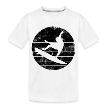 Croquis de surf - T-shirt bio Premium Enfant - blanc - Devant