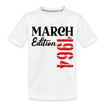 Geburtstag März 1964 – 63. Jahrestag - Kinder Premium Bio T-Shirt - Weiß - Vorne