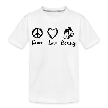 Amour Boxer - T-shirt bio Premium Enfant - blanc - Devant
