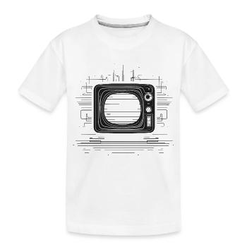 Dessin TV rétro - T-shirt bio Premium Enfant - blanc - Devant