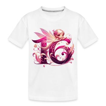 16 ans fée elfe mignon rose cadeau d’anniversaire - T-shirt bio Premium Enfant - blanc - Devant