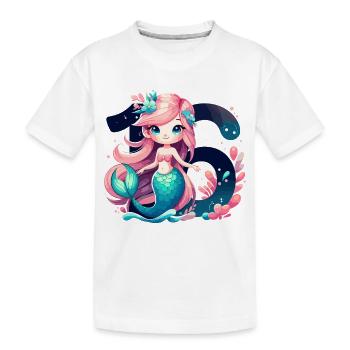 16 ans sirène doux cadeau d’anniversaire - T-shirt bio Premium Enfant - blanc - Devant