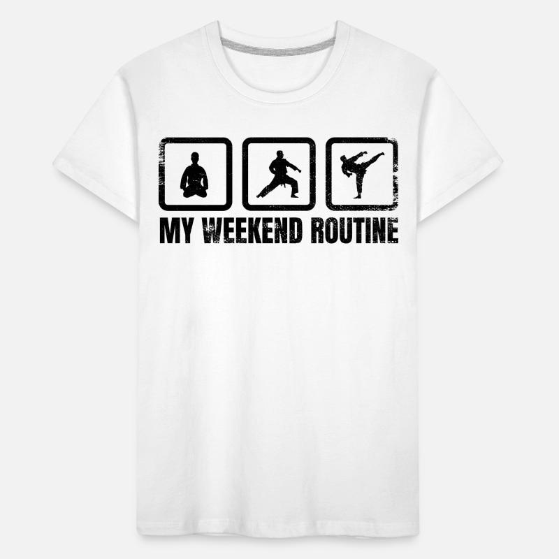 Ma routine du week-end T-shirt bio Premium Enfant