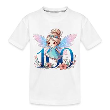 100 Jahre Fee Elfe süß Geburtstag Geschenk - Kinder Premium Bio T-Shirt - Weiß - Vorne