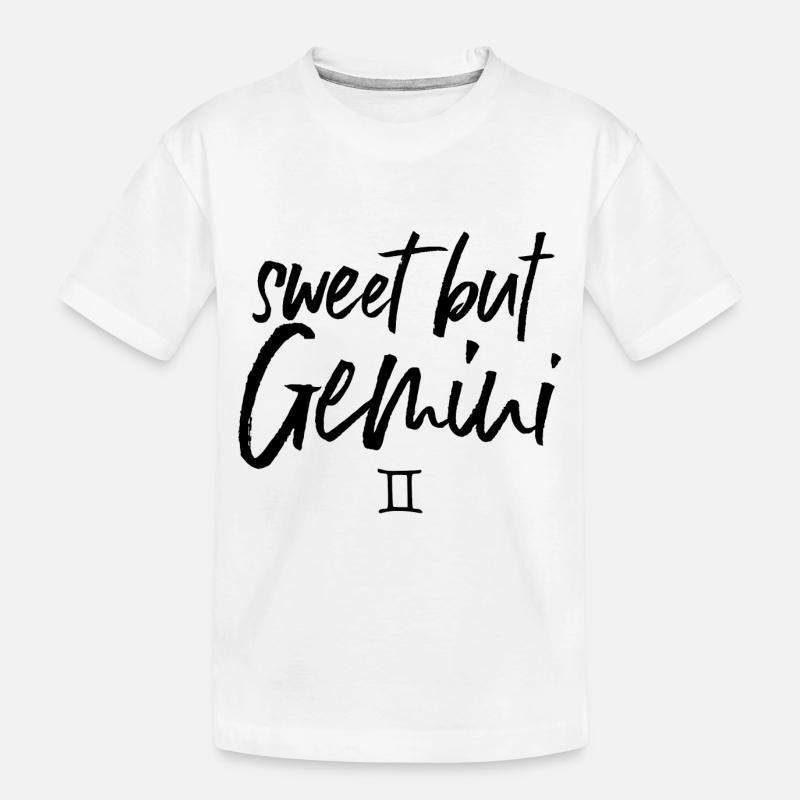 Zodiaque des Gémeaux doux mais GÉMEAUX - T-shirt bio Premium Enfant - blanc