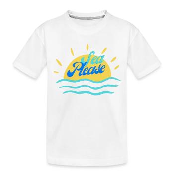 Meer bitte - Kinder Premium Bio T-Shirt - Weiß - Vorne
