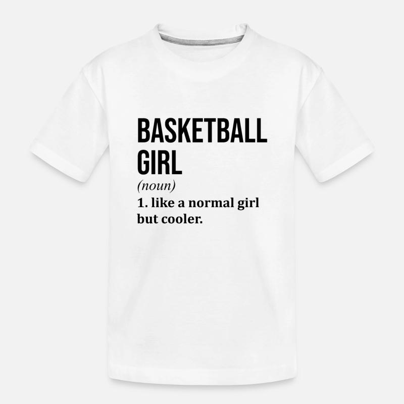 Basketball - Kinder Premium Bio T-Shirt - Weiß