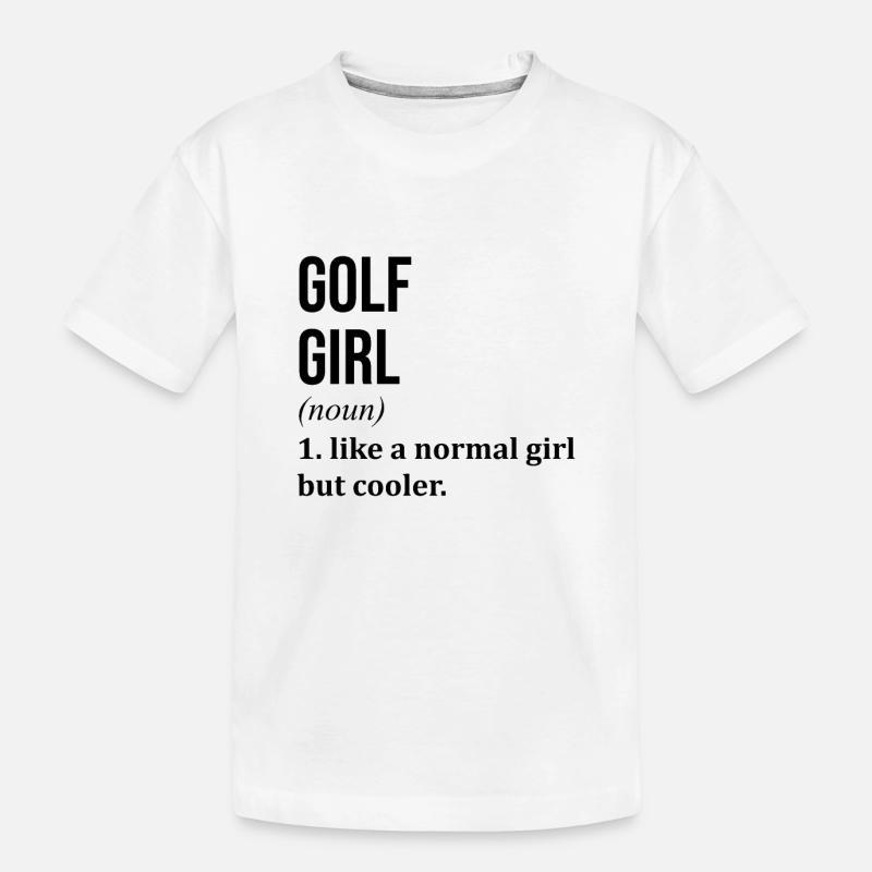 Golf - Kinder Premium Bio T-Shirt - Weiß