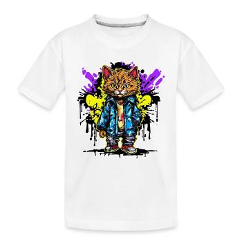 Art, Street Art, Wildstyle, Graffiti, Dessin - T-shirt bio Premium Enfant - blanc - Devant