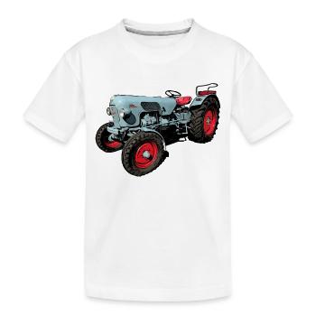 Eicher Tiger EM 235 - Kids' Premium Organic T-Shirt - white - Front