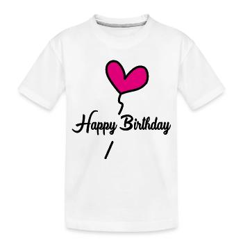 HAPPY BIRTHDAY - T-shirt bio Premium Enfant - blanc - Devant