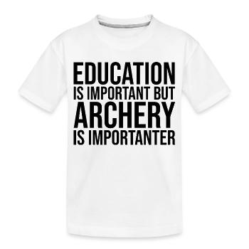 Archery - Kids' Premium Organic T-Shirt - white - Front