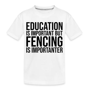 Escrime Escrime - T-shirt bio Premium Enfant - blanc - Devant