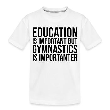 Gymnastics - Kids' Premium Organic T-Shirt - white - Front
