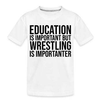 Wrestling - Kids' Premium Organic T-Shirt - white - Front