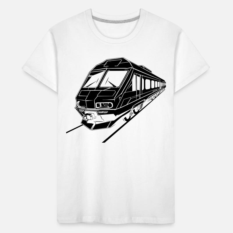 Train Graphics Kids' Premium Organic T-Shirt
