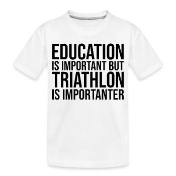 Triathlon Triathlon Triathlon - T-shirt bio Premium Enfant - blanc - Devant