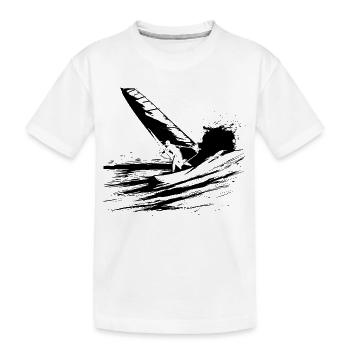 Windsurfing - Kids' Premium Organic T-Shirt - white - Front