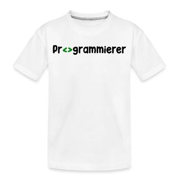 Programmer, Developer, Web Developer, Scripting - Kids' Premium Organic T-Shirt - white - Front
