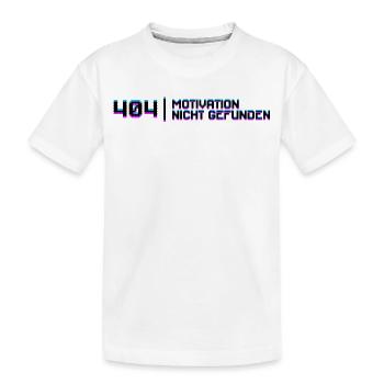 Developer Code Debug Statement Entwickler Dev - Kinder Premium Bio T-Shirt - Weiß - Vorne