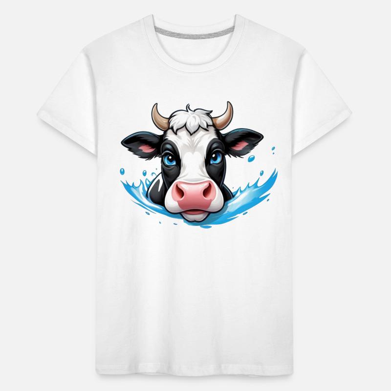 Douce éclaboussure de vache T-shirt bio Premium Enfant