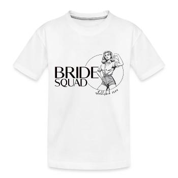 Équipe de mariées - Enterrement de vie de jeune fille - T-shirt bio Premium Enfant - blanc - Devant