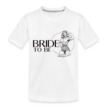 Future mariée - Enterrement de vie de jeune fille - T-shirt bio Premium Enfant - blanc - Devant