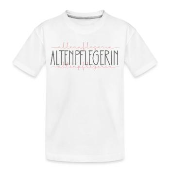 Altenpflegerin Geschenk Pflegerin Altenheim Beruf - Kinder Premium Bio T-Shirt - Weiß - Vorne