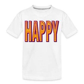 Fröhlicher Zirkusstil - Kinder Premium Bio T-Shirt - Weiß - Vorne