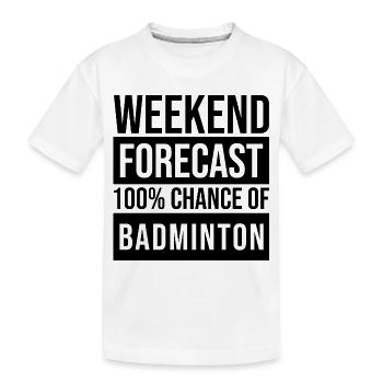 Badminton Badminton Badminton - T-shirt bio Premium Enfant - blanc - Devant