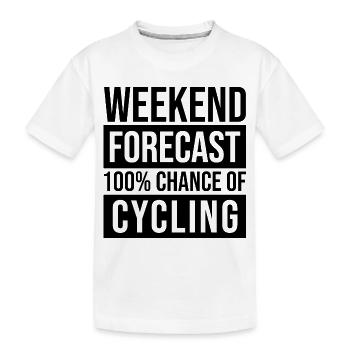Radfahren - Kinder Premium Bio T-Shirt - Weiß - Vorne