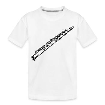 Flûte - T-shirt bio Premium Enfant - blanc - Devant