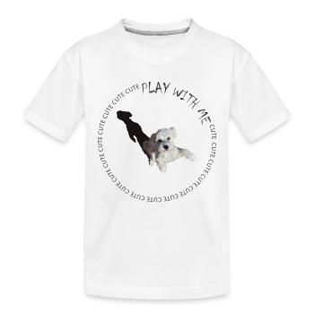 Play with me - Kids' Premium Organic T-Shirt - white - Front