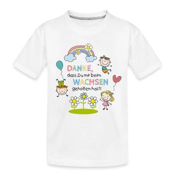Saying daycare farewell | Children - Rainbow - Flowers - Kids' Premium Organic T-Shirt - white - Front