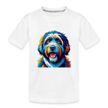 Catalan Sheepdog Breed Colorful Cartoon Kawaii - Kids' Premium Organic T-Shirt - white - Front