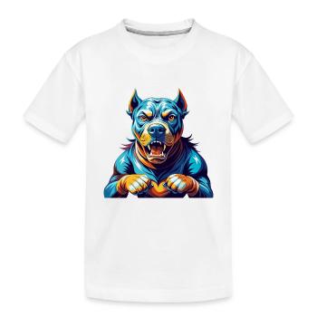 Cordoue Chien de combat Race Coloré Dessin animé Kawaii - T-shirt bio Premium Enfant - blanc - Devant