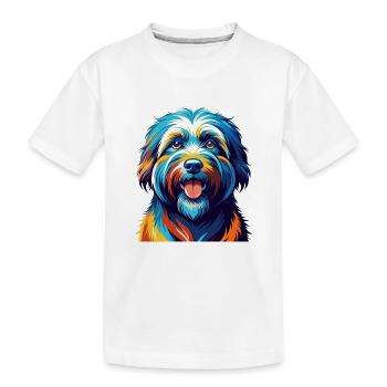 Catalan Sheepdog Breed Colorful Cartoon Kawaii - Kids' Premium Organic T-Shirt - white - Front