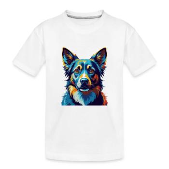 Alano Espanol Dog Breed Colorful Cartoon Kawaii - Kids' Premium Organic T-Shirt - white - Front