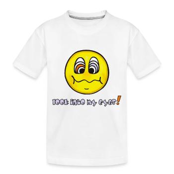 Hypnosis - Yellow Face - Funny Emoticon - Kids' Premium Organic T-Shirt - white - Front