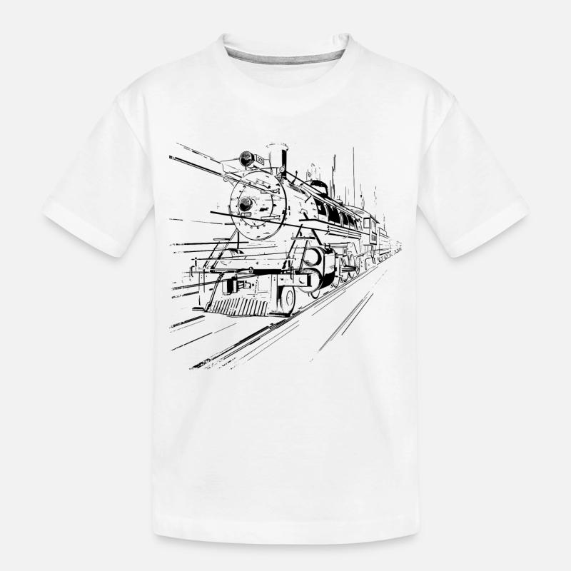 Zug - Kinder Premium Bio T-Shirt - Weiß