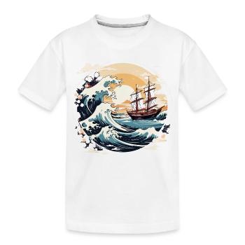 Voile - T-shirt bio Premium Enfant - blanc - Devant
