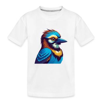 Jay Bird Coloré Kawaii Dessin Animé Personnage Clipart - T-shirt bio Premium Enfant - blanc - Devant