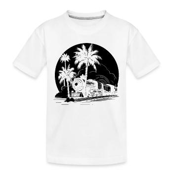 Chemin de fer - T-shirt bio Premium Enfant - blanc - Devant